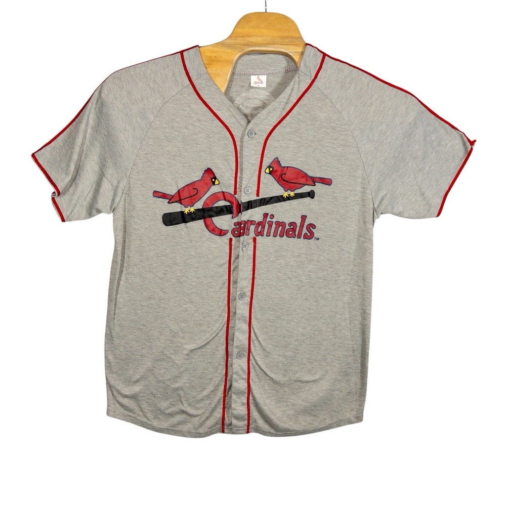 MLB SGA St. Louis Cardinals Baseball Jersey Mens XL Gray‎